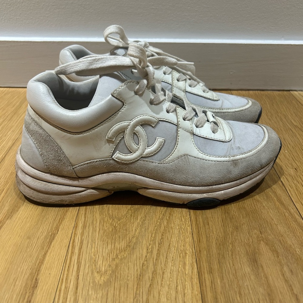 CHANEL Women's Sneakers SZ 37.5